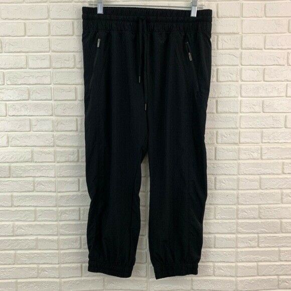 Zella Pants - Zella black cargo jogger crop capri pants